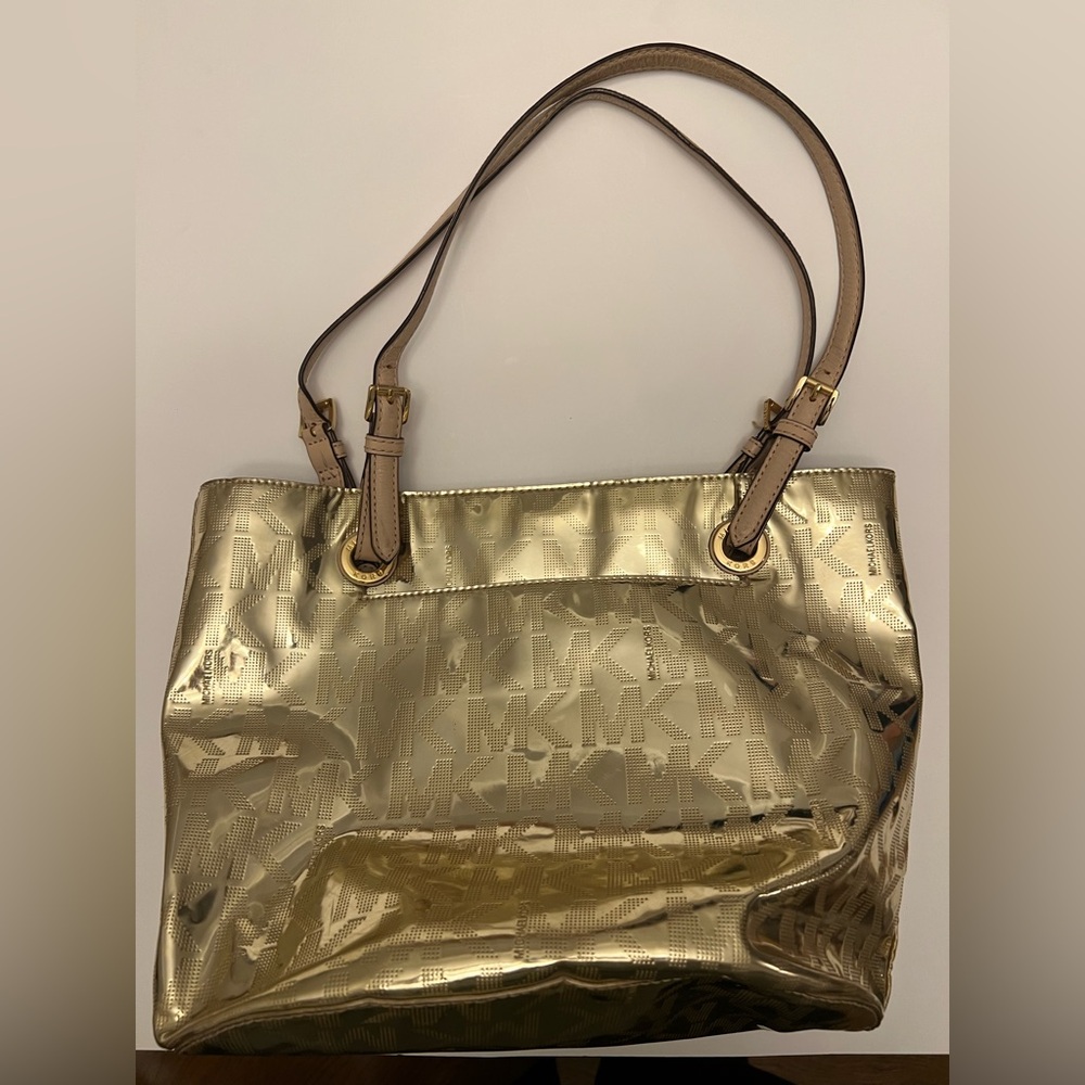 Gold Michael Kors Tote Bag - Picture 2 of 7